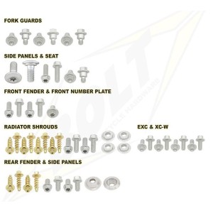 kit full plastic fastener Bolt Husqvarna Te 250 17-19-KTM-16SXC17EXC | RiMotoShop