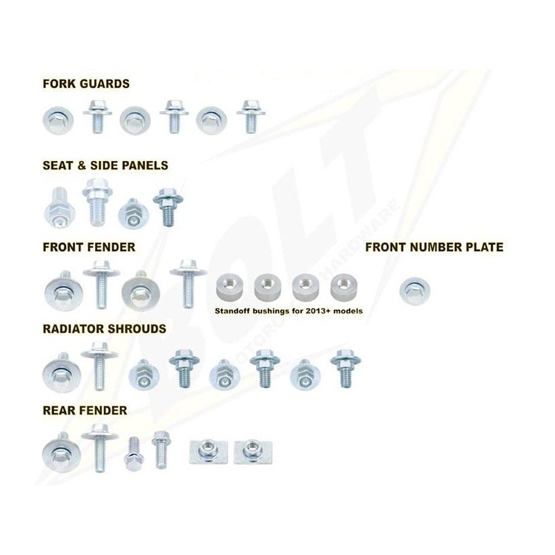 kit full plastic fastener Bolt Kawasaki KX 250 F 17-18-KAW-1200016 | RiMotoShop