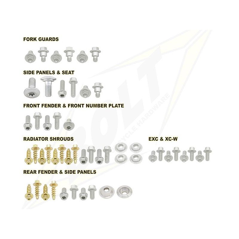 kit full plastic fastener Bolt KTm Sx 125 16-18-KTM-16SXC17EXC | RiMotoShop