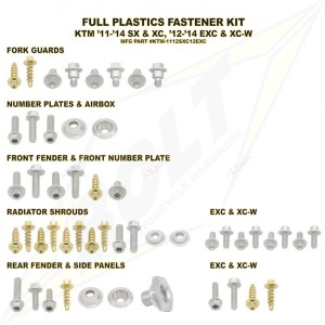 kit viti plastiche Bolt KTm Sx 150