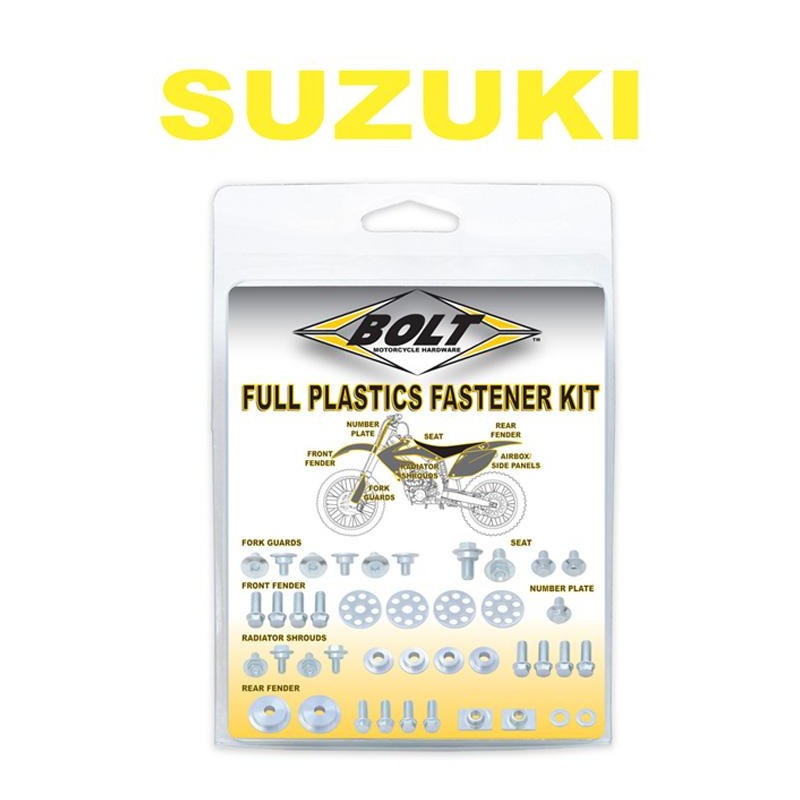 Kit de tornillos de plástico Bolt Suzuki RMZ 450 2008-2017