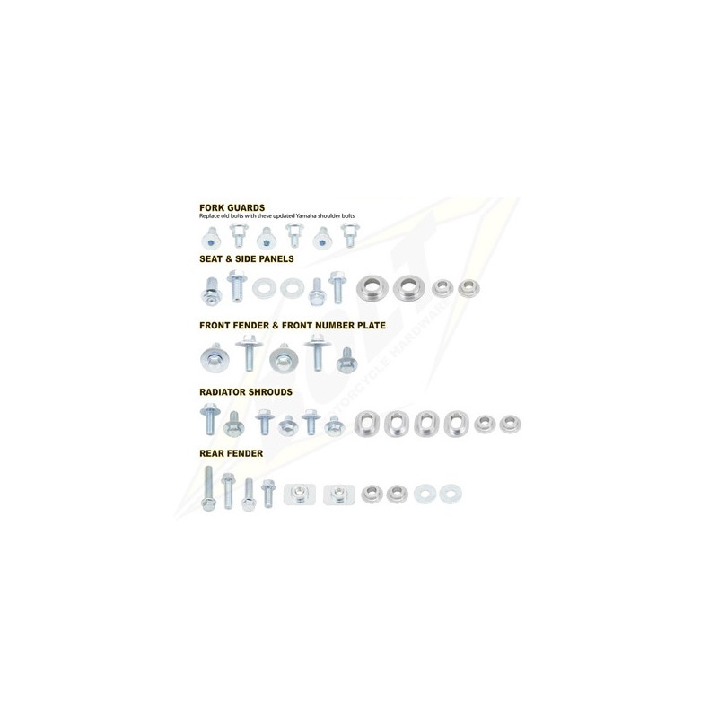 kit full plastic fastener Bolt Yamaha Yz 125 2002-2018-YAM0211120 | RiMotoShop