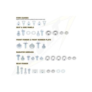 kit vis de fixation en plastique Bolt Yamaha Yz 250 2002-2018-YAM0211120-RiMotoShop