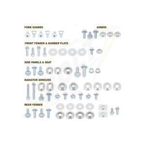 kit full plastic fastener Bolt Yamaha YZ 450 F 2014-2017-YAM1400024 | RiMotoShop