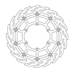 Front brake disc racing SUZUKI RM 250 96-10 Motard for 320