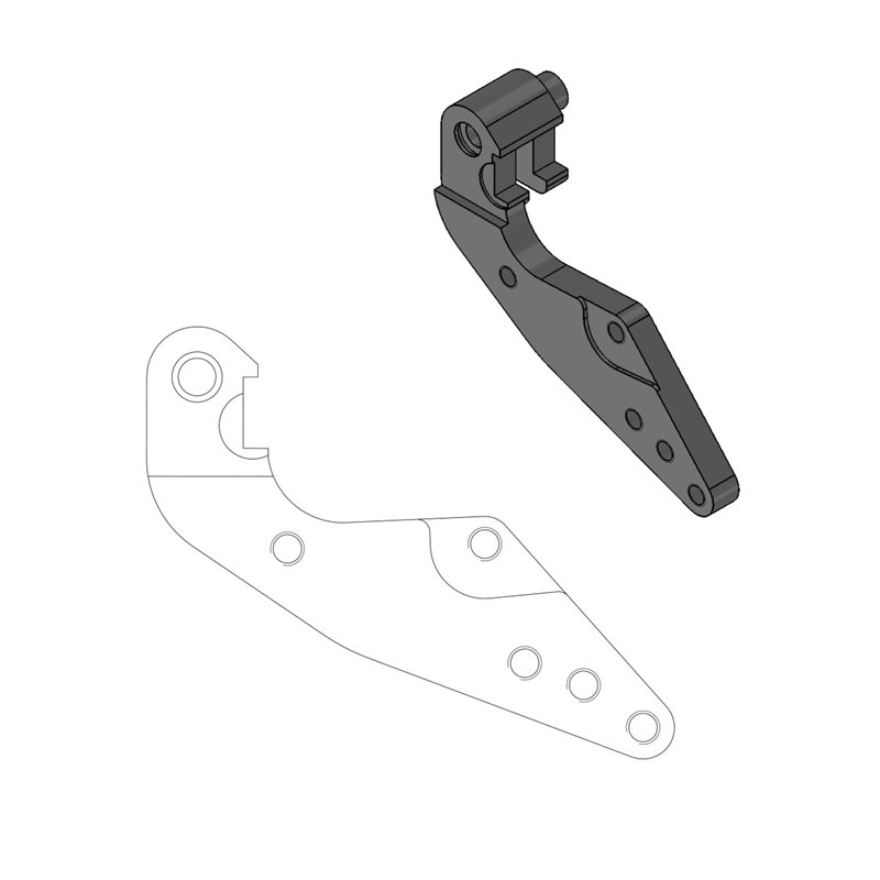 Distanziale pinza freno 298 mm KTM 525 SX, XC 04-07 per disco freno