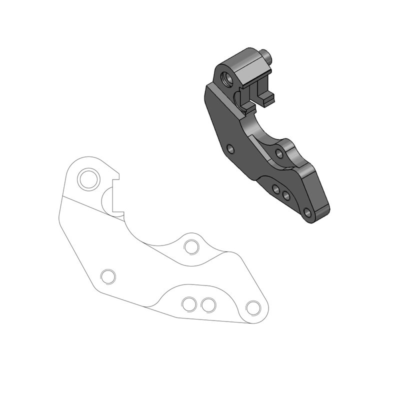 Distanziale pinza freno 298 mm HONDA CR125/250 04-07