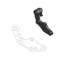 Distanziale pinza freno 298 mm HUSQVARNA 300 TX (pinza Brembo) 17