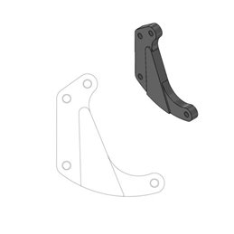 Distanziale pinza freno racing HUSQVARNA 250 TC/TE (pinza Brembo)