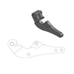 Distanziale pinza freno street HUSABERG FE 250 12-14 per motard da