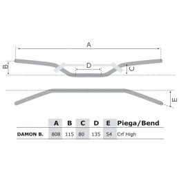 2011 2012 Kawasaki kxf 250 R-tech handlebars Damon