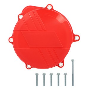clutch cover protectors red Honda CRF 250 R 2010-2017-PC005 | RiMotoShop
