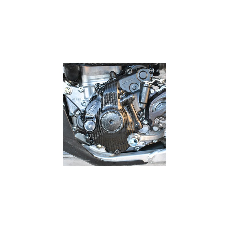 Protezione Carter statore carbonio Honda CRF 250 R