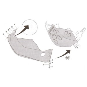 Paramotore in plastica Acerbis nero Ktm EXC 450 F 2008-2011-11687 | RiMotoShop