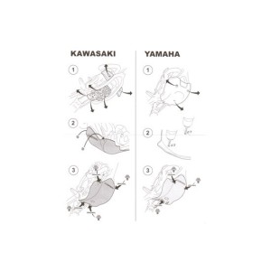 motor protection Acerbis black Yamaha WR 250 F 2007-2018-11678 | RiMotoShop