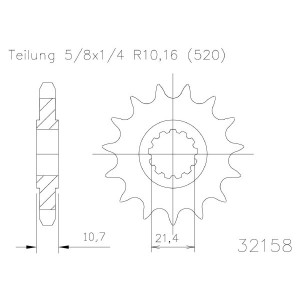 front sprockets YAMAHA 600 XJ 6 N 09-15-542150816 | RiMotoShop