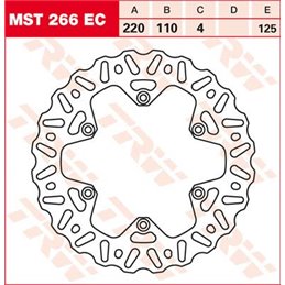 Kit viti disco freno anteriore HUSQVARNA CR125 00-05