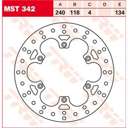 Kit viti disco freno posteriore YAMAHA WR250 94-97-1731-0432-TRW