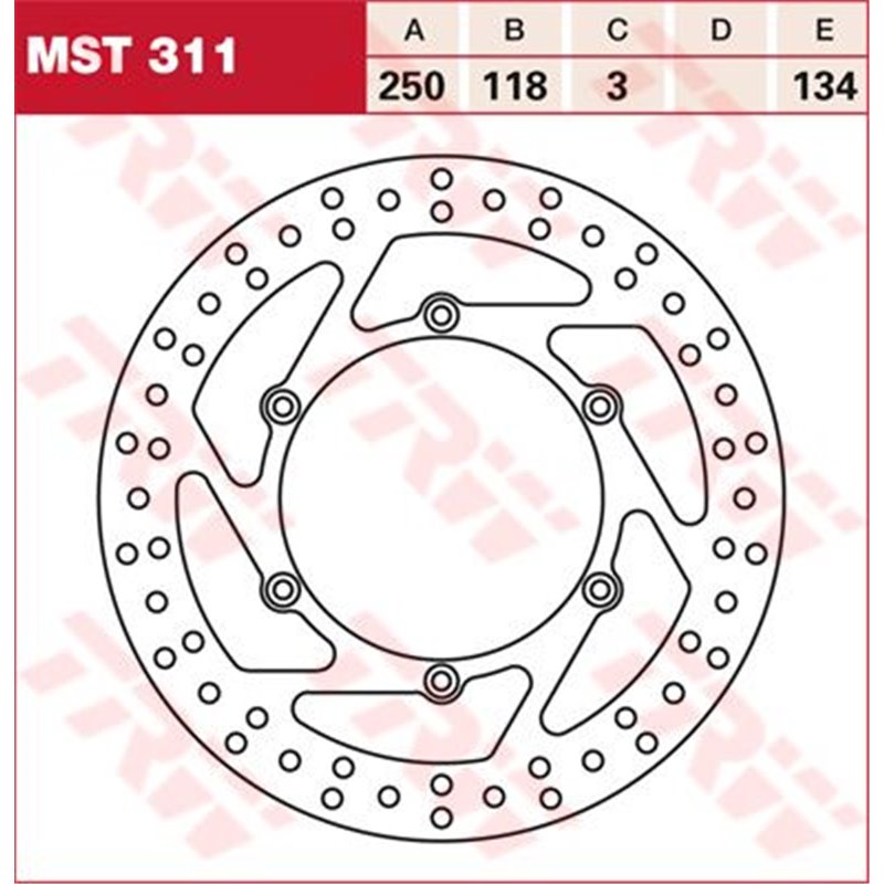 Kit viti disco freno posteriore HUSQVARNA FC350 14-