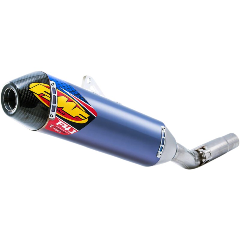 silenciador de escape Yamaha YZ250F 14-18 Factory 4.1 anodizzato fondello Carbón