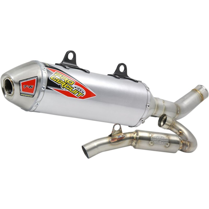 Sistema de escape completo T-6 ktm 450 SX-F 16 titanio fondello Carbón