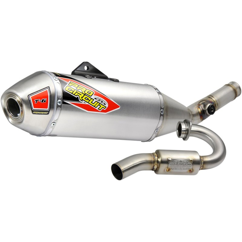 Scarico completo T-6 Kawasaki KX250F 17-18 in Acciaio frangifiamma-1820-1707 | RiMotoShop