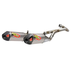 Sistema de escape completo doppio T-6 Honda RX 17-18 in Acero fondelli carbón