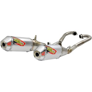Scarico completo doppio Ti-6 Honda CRF250R 2018-2019 in Acciaio frangifiamma rimovibile-1820-1820 | RiMotoShop