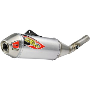 Exhaust silencer KAWASAKI KX450F 16-18 T-6 slip-on inox-0121645A | RiMotoShop