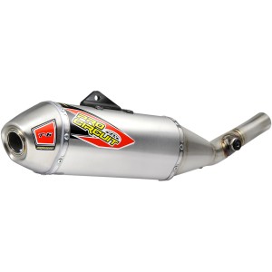 Exhaust silencer KAWASAKI KX250F 17-18 T-6 slip-on inox-0121725A | RiMotoShop