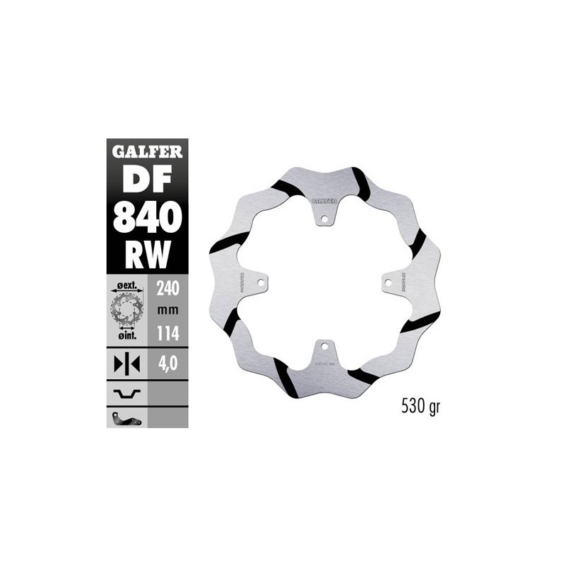 Brake disk Galfer Race TM EN/MX 250 15-18 rear-DF840RW | RiMotoShop