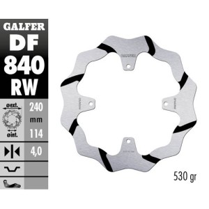 Brake disk Galfer Race TM EN/MX 250 F 15-18 rear-DF840RW | RiMotoShop