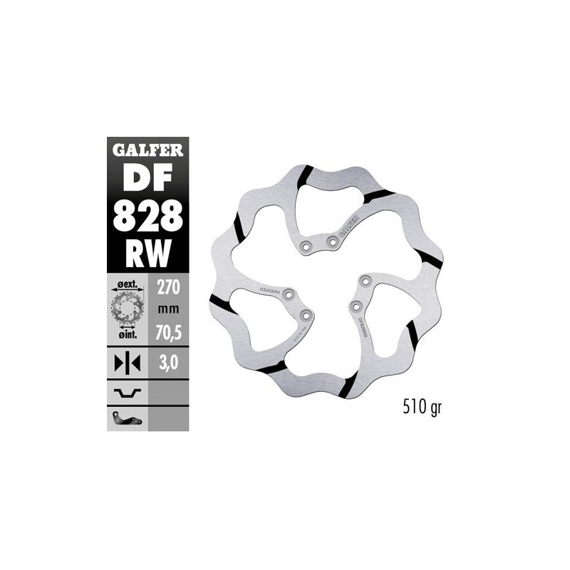 Brake disk Galfer Race TM EN/MX 125 04-18 front-DF828RW | RiMotoShop