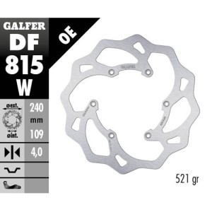 Brake disk Galfer Wave Beta RR 350 13-19 rear-DF815W | RiMotoShop