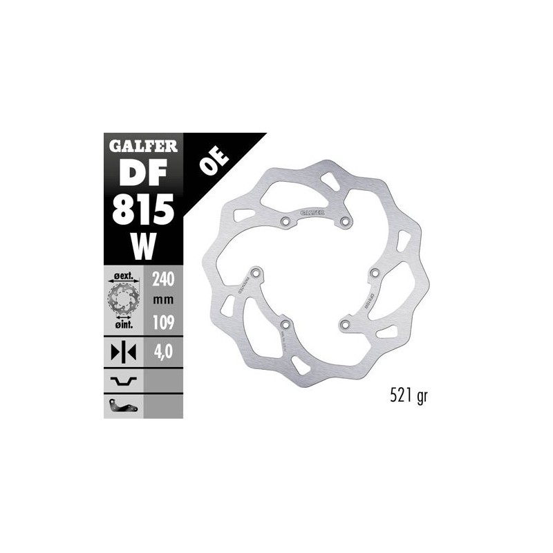 Brake disk Galfer Wave Beta RR 480 15-19 rear-DF815W | RiMotoShop