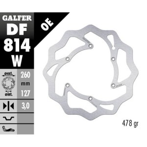 Brake disk Galfer Wave Beta RR 430 15-19 front-DF814W | RiMotoShop