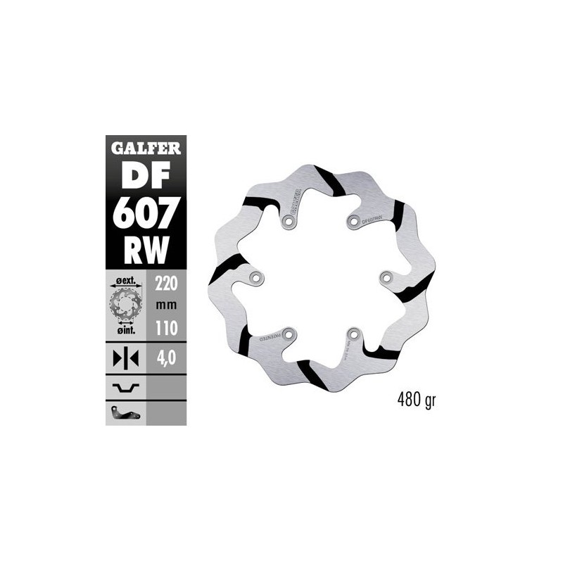 Brake disk Galfer Race KTM 250 SX 93-19 rear-DF607RW | RiMotoShop