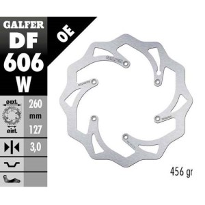 Brake disk Galfer Wave Husaberg 300 TE 11-14 front-DF606W | RiMotoShop