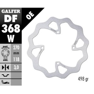 Brake disk Galfer Wave Suzuki RMZ 450 18 front-DF368W | RiMotoShop