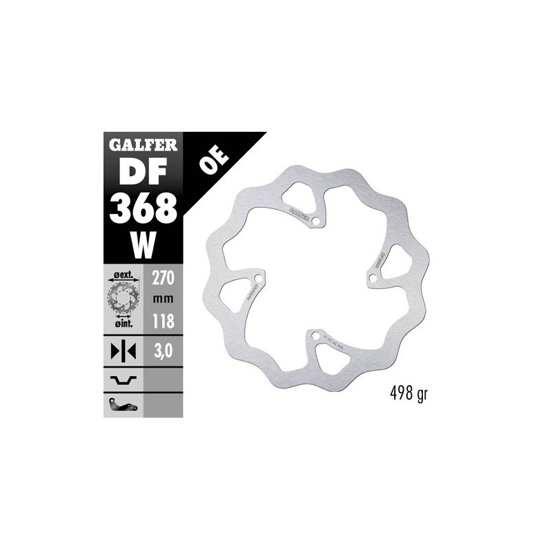 Brake disk Galfer Wave Suzuki RMZ 450 18 front-DF368W | RiMotoShop
