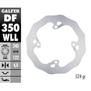 Brake disk Galfer Wave Suzuki RMZ 250 07-17 rear full-DF350WLL | RiMotoShop