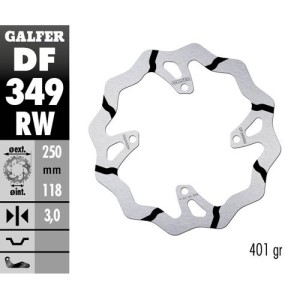 Brake disk Galfer Race Suzuki RMZ 250 07-17 front-DF349RW | RiMotoShop