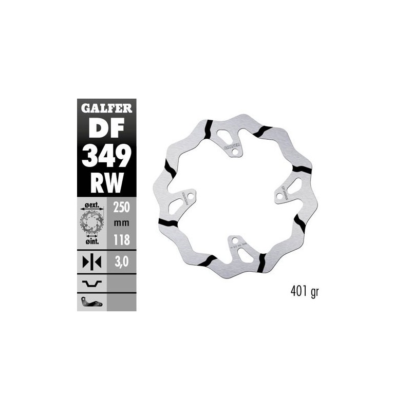 Brake disk Galfer Race Suzuki RMZ 250 07-17 front-DF349RW | RiMotoShop