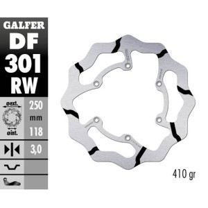 Brake disk Galfer Race Yamaha YZ 250 01-16 front-DF301RW | RiMotoShop