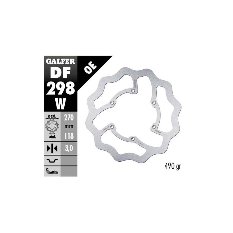 Brake disk Galfer Wave Yamaha YZ 450 F 16-19 front-DF298W | RiMotoShop