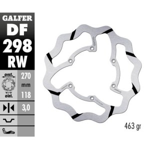 Brake disk Galfer Race Yamaha YZ 250 F 16-19 front-DF298RW | RiMotoShop