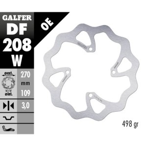 Brake disk Galfer Wave Kawasaki KX 250 F 15-19 front-DF208W | RiMotoShop