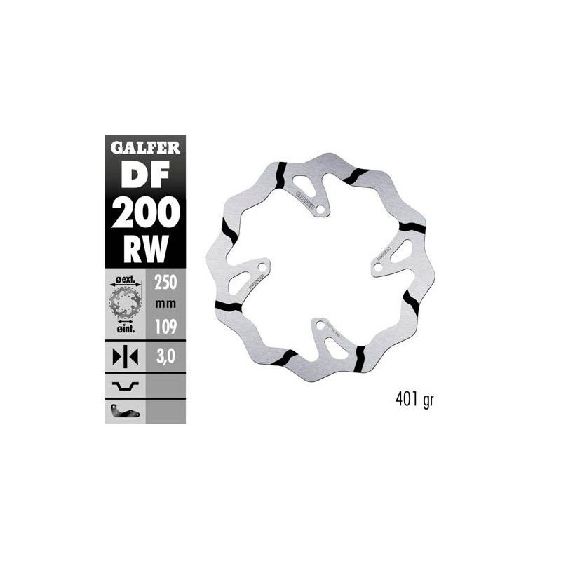Brake disk Galfer Race Kawasaki KX 125 06-08 front-DF200RW | RiMotoShop