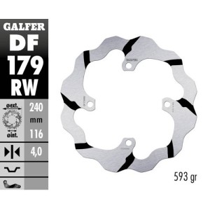 Brake disk Galfer Race Kawasaki KX 250 03-08 rear-DF179RW | RiMotoShop