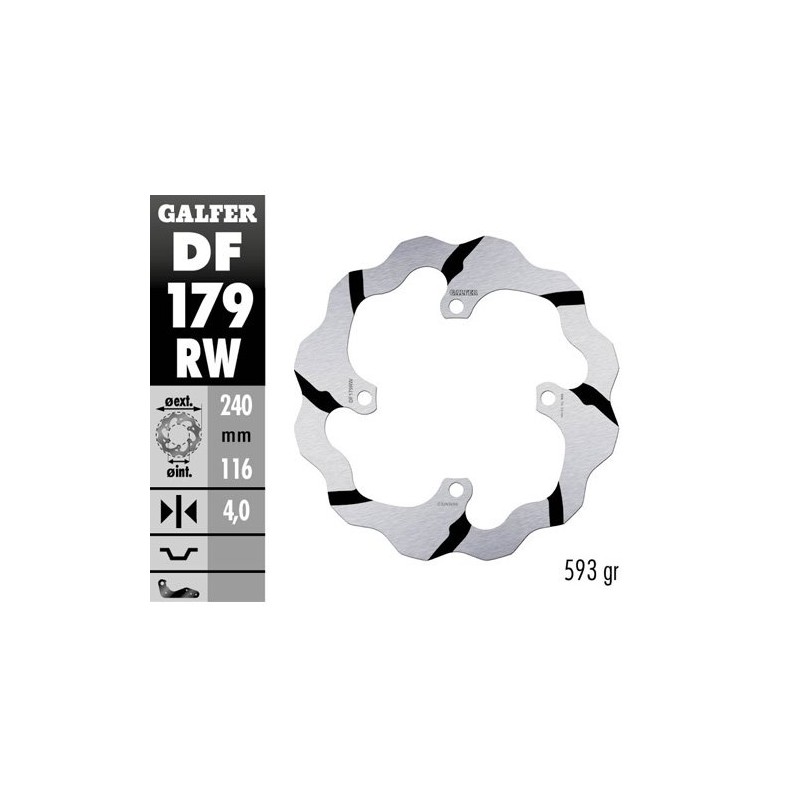Brake disk Galfer Race Kawasaki KX 250 03-08 rear-DF179RW | RiMotoShop